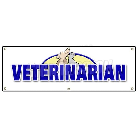 Signmission VETERINARIAN BANNER SIGN vet animal hospital grooming groomer kennel pet B-72 Veterinarian